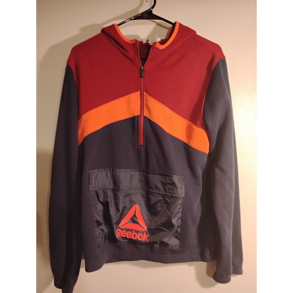 Reebok Tops - Woman's Reebok Vintage Cotton Pullover Sz.18, Xxl, Red,Blue,Orange,Gray Sleeved